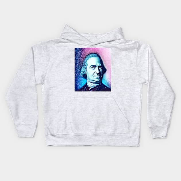 Samuel Adams Snowy Portrait | Samuel Adams Artwork 13 Kids Hoodie by JustLit